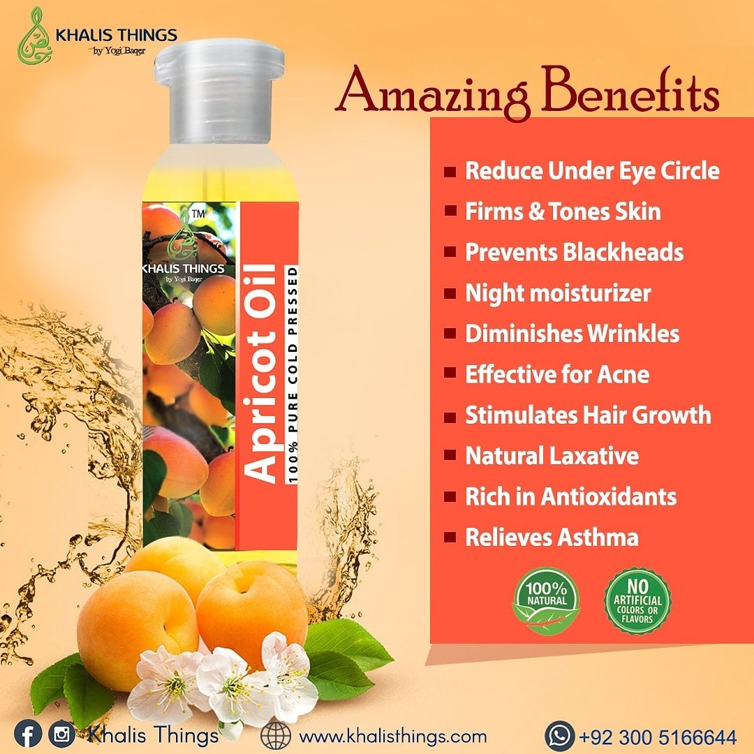 Apricot Oil - Buy Organic Apricots Cold Pressed Oil in Pakistan