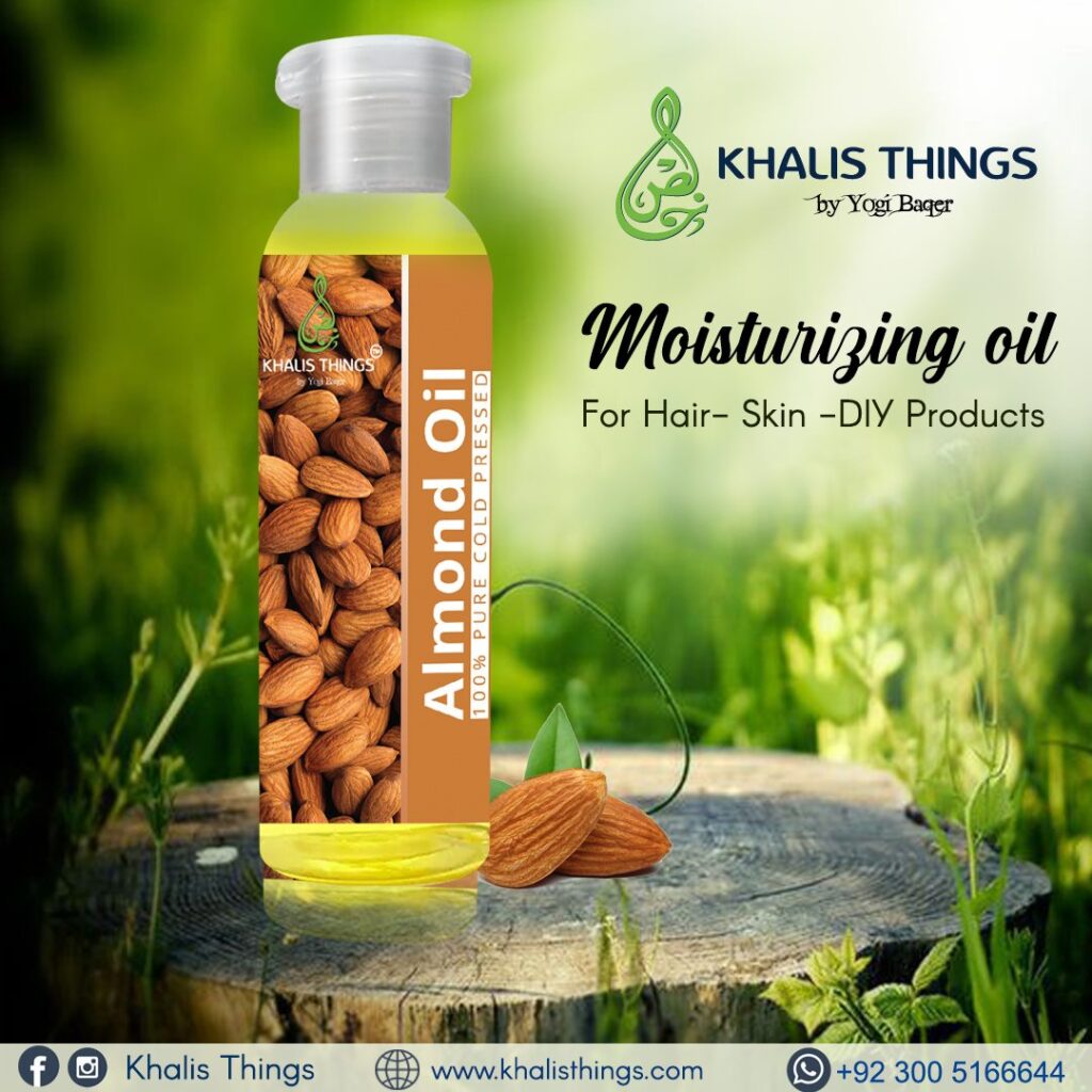 Sweet Almond Oil Cold Pressed Khalisthings